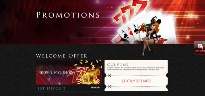 Lucky red casino no deposit bonus october 2016